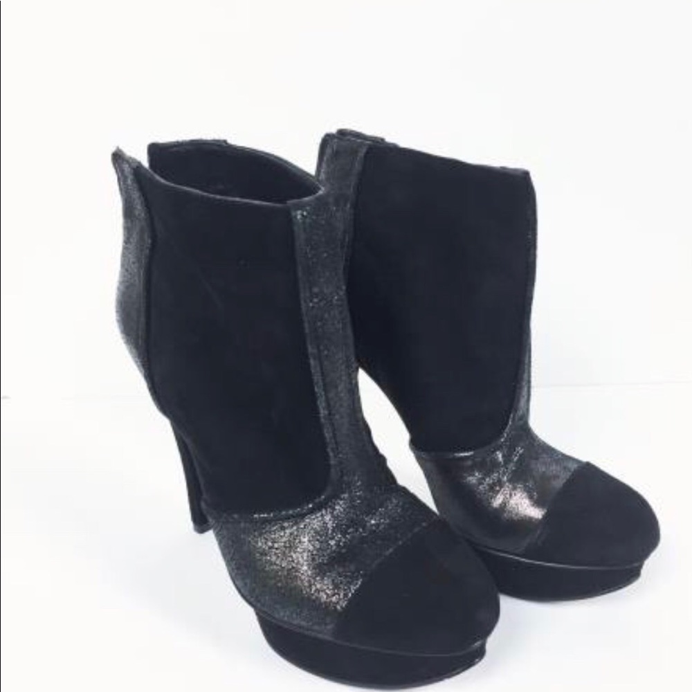 BCBGeneration “Chazz” platform ankle booties